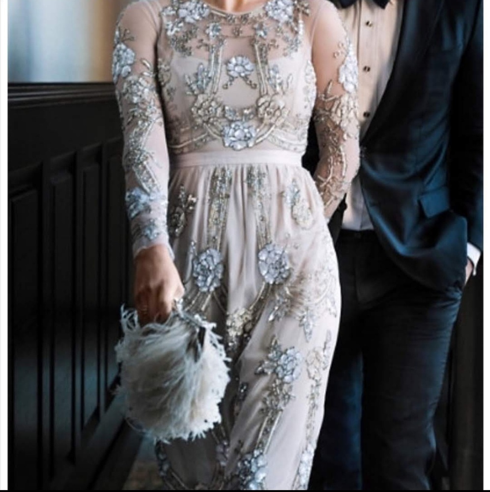 BHLDN Needle and Thread Sequin Wedding Dress